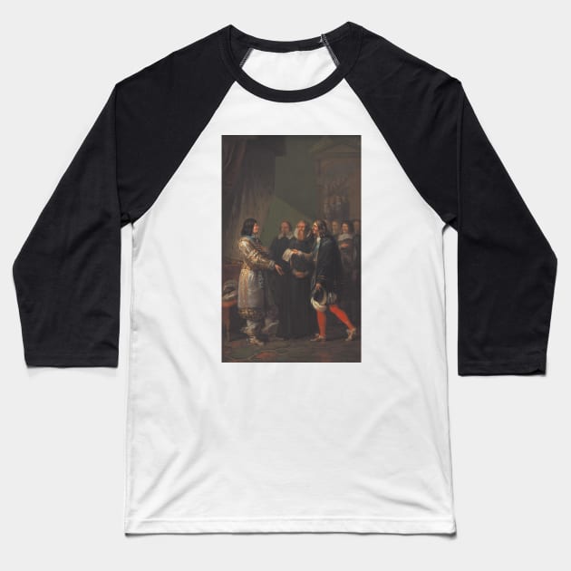 Absolute Monarchy Assigned to Frederik III in 1660 by Nicolai Abildgaard Baseball T-Shirt by Classic Art Stall